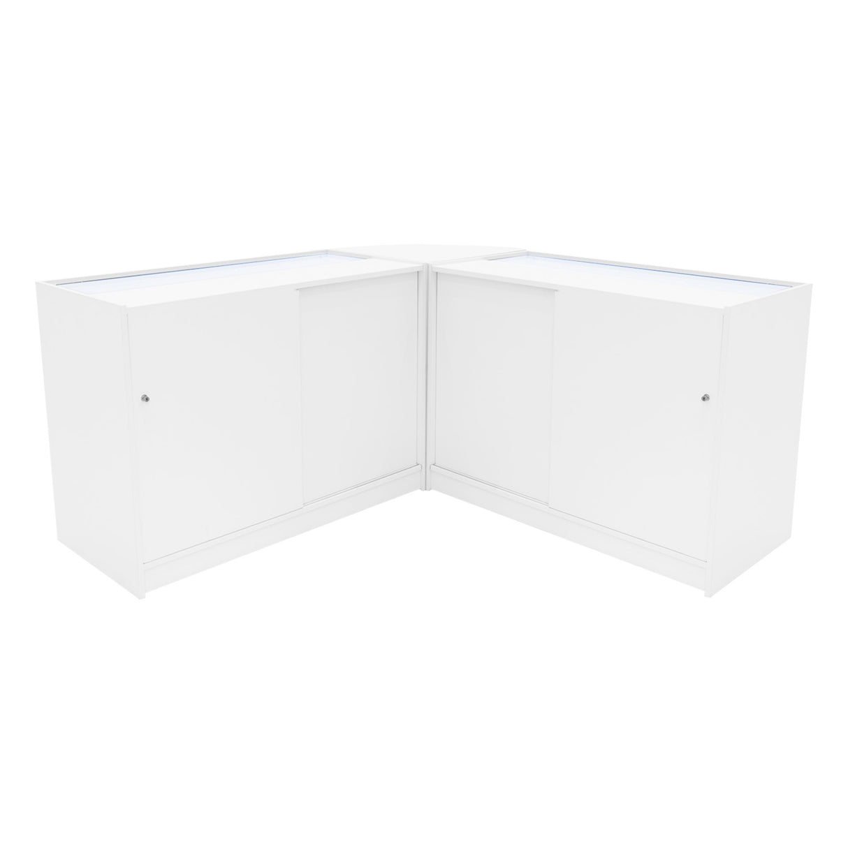 "APOLLO" Set med LED-belysta Butiksmoduler LM60+ 2x K1200 – Vit