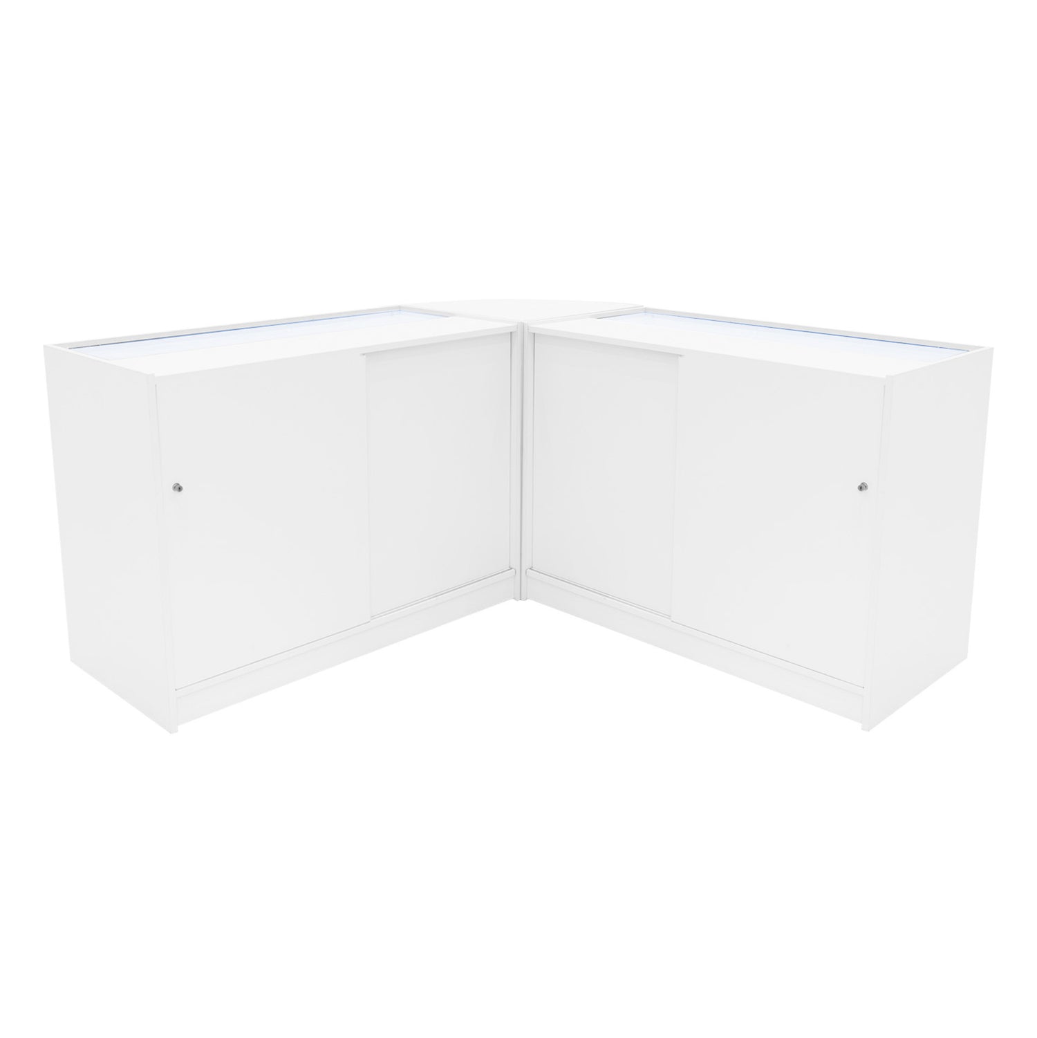 "APOLLO" Set med LED-belysta Butiksmoduler LM60+ 2x K1200 – Vit