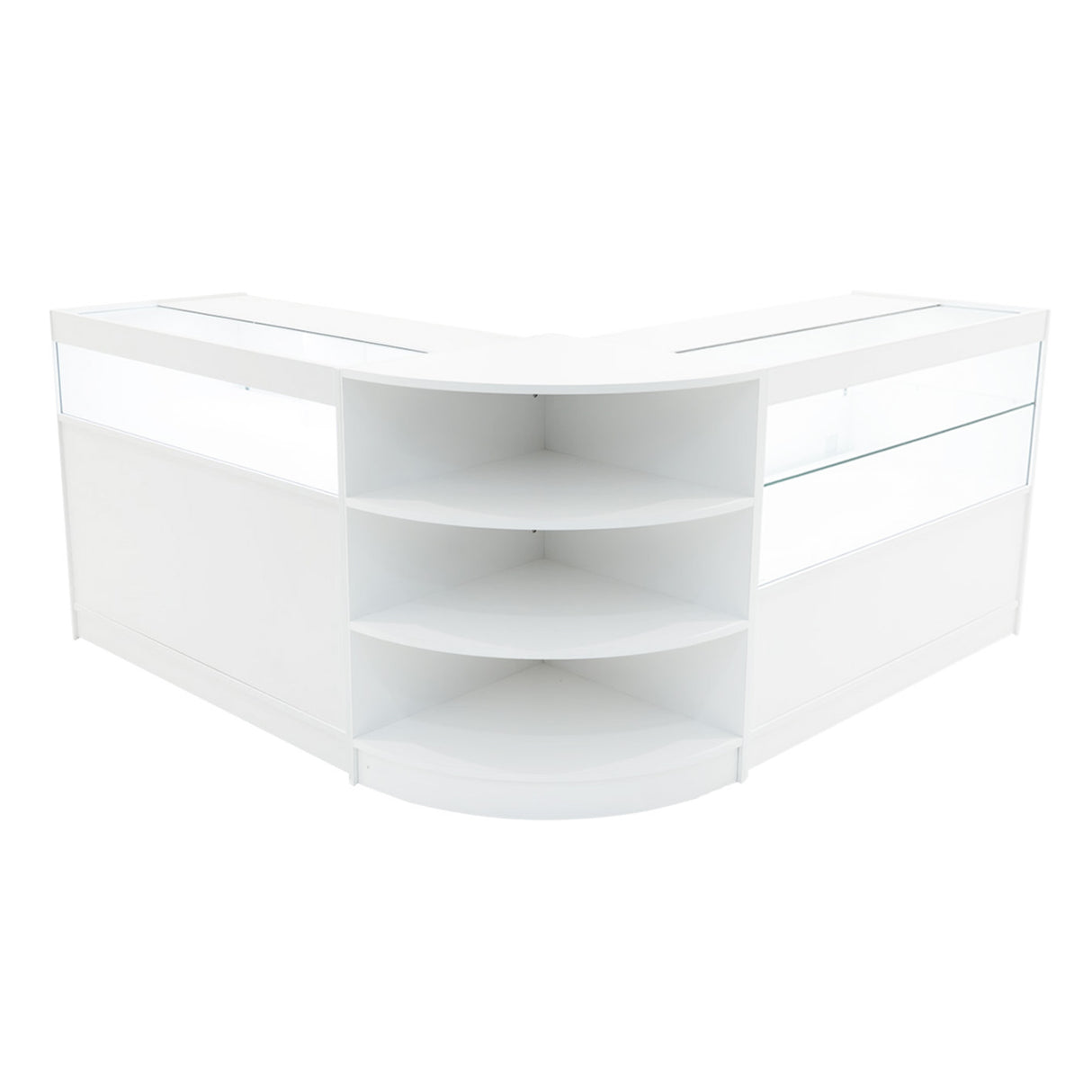 "HARMONIA" Set med LED-belysta Butiksmoduler LM60+B1200+C1200 – Vit