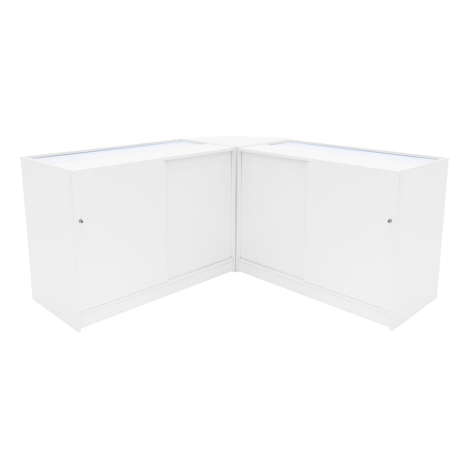 "HARMONIA" Set med LED-belysta Butiksmoduler LM60+B1200+C1200 – Vit
