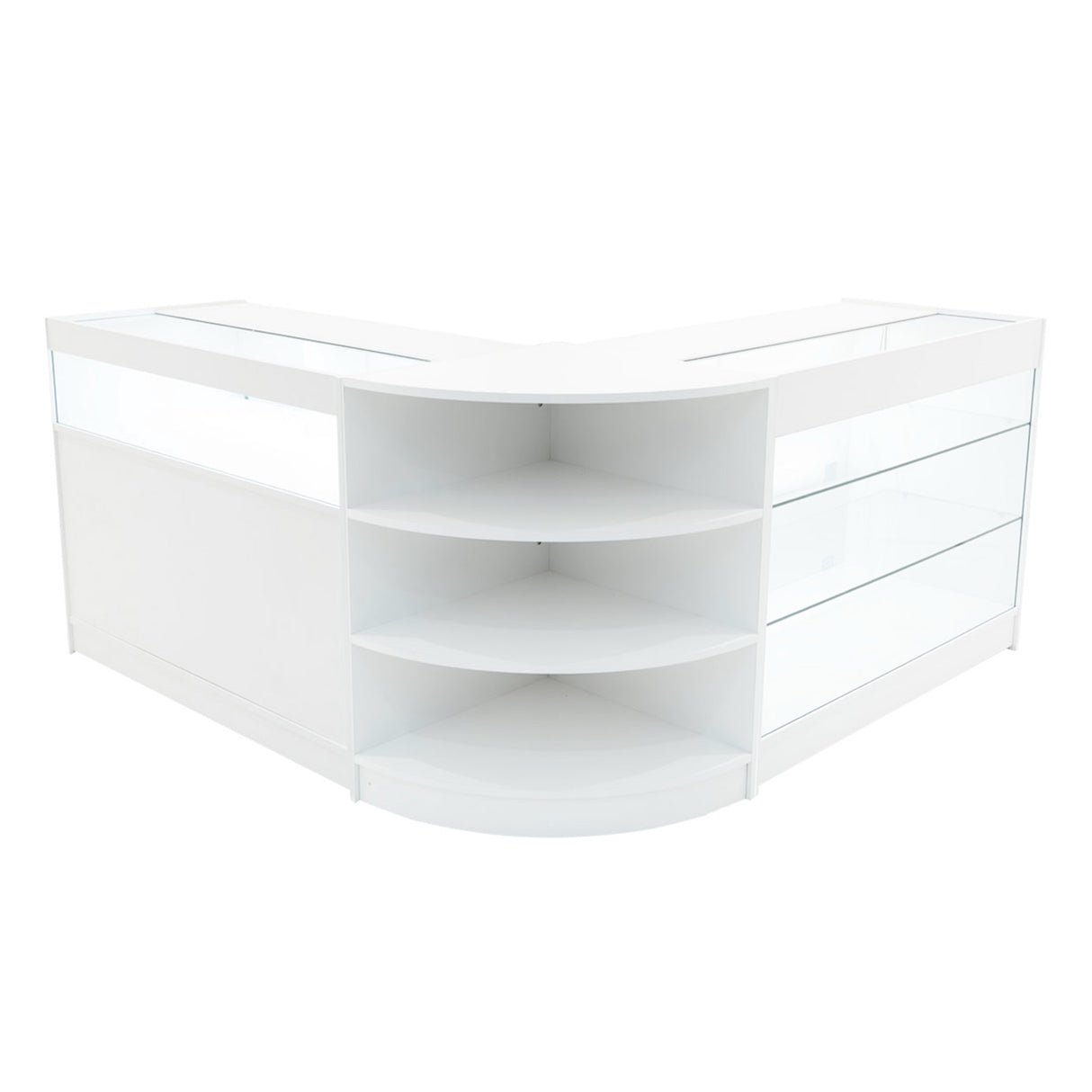 "DEMETER" Set med LED-belysta Butiksmoduler LM60+K1200+B1200 – Vit