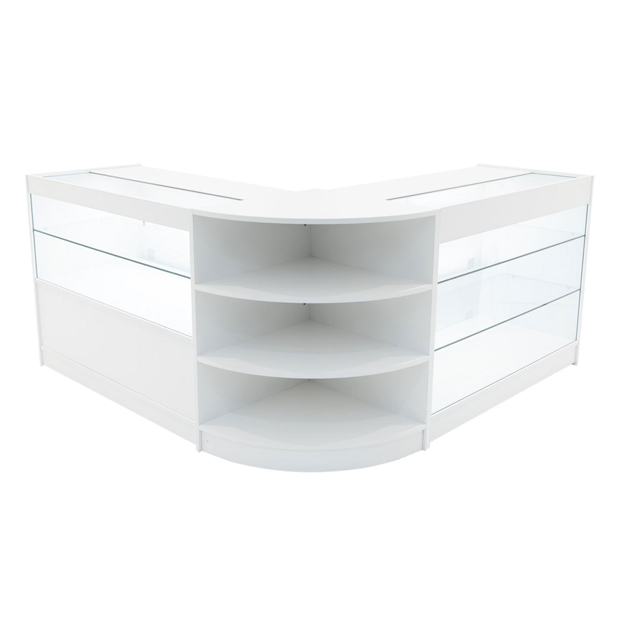 "CALLIOPE" Set med LED-belysta Butiksmoduler LM60+K1200+C1200 – Vit