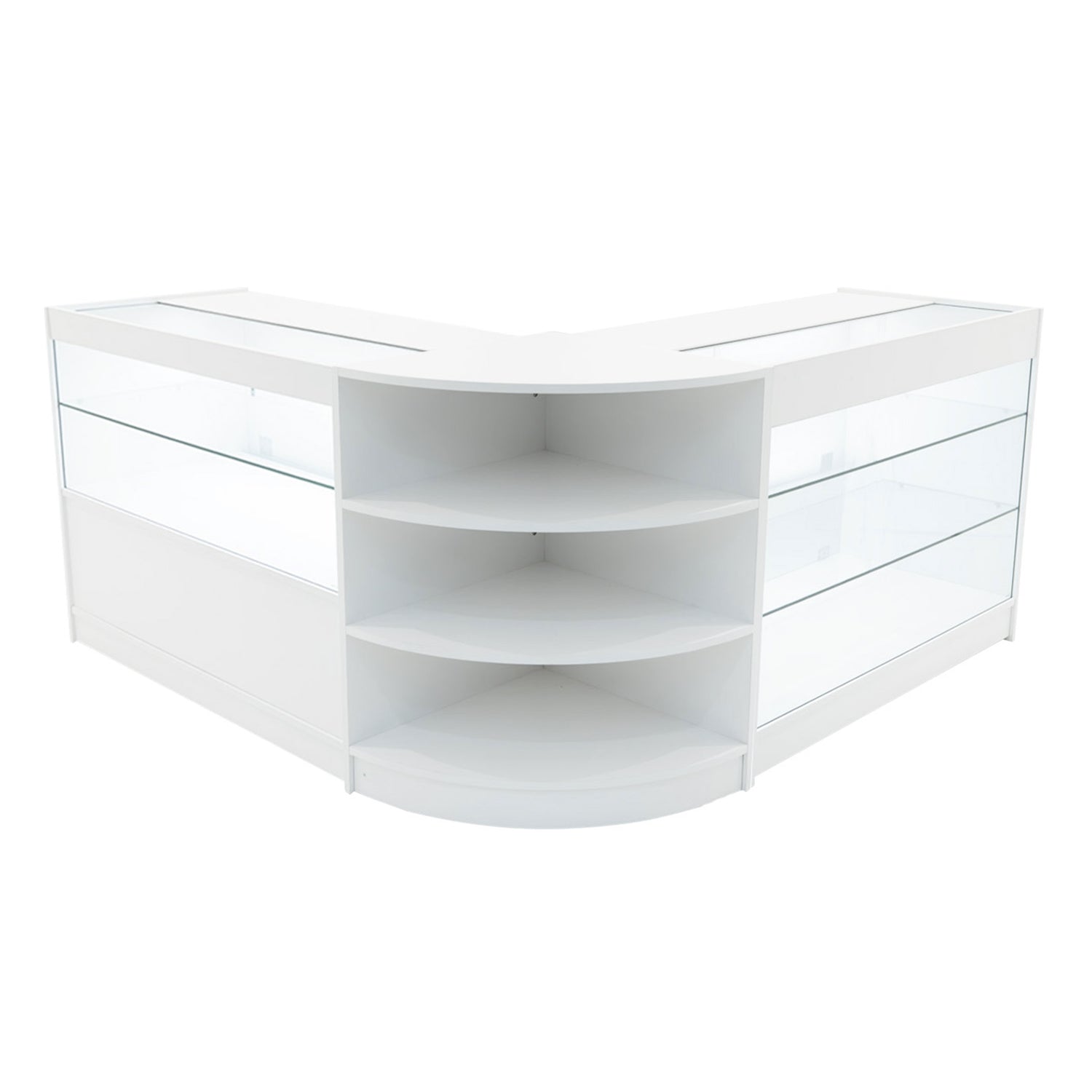 "CALLIOPE" Set med LED-belysta Butiksmoduler LM60+K1200+C1200 – Vit