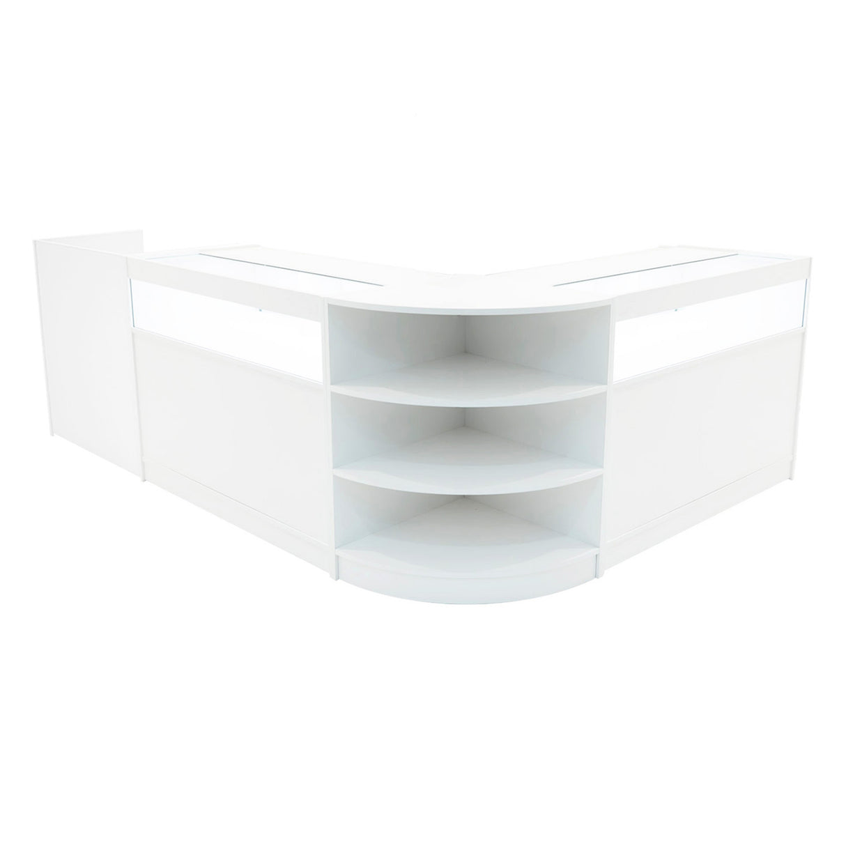 "SAGITTARIUS " Set med LED-belysta Butiksmoduler LM60 + 2xB1200 + TB60 – Vit