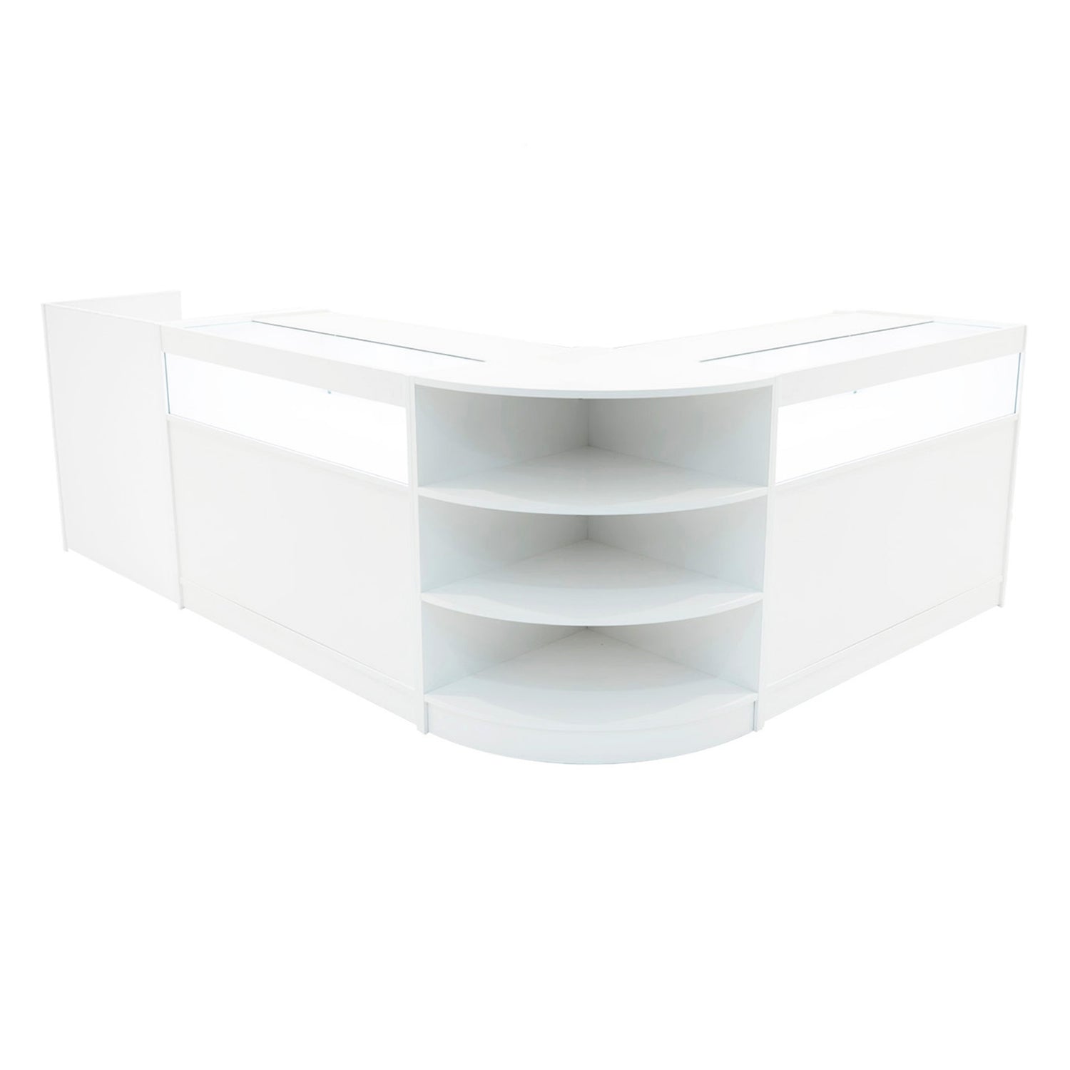 "SAGITTARIUS " Set med LED-belysta Butiksmoduler LM60 + 2xB1200 + TB60 – Vit