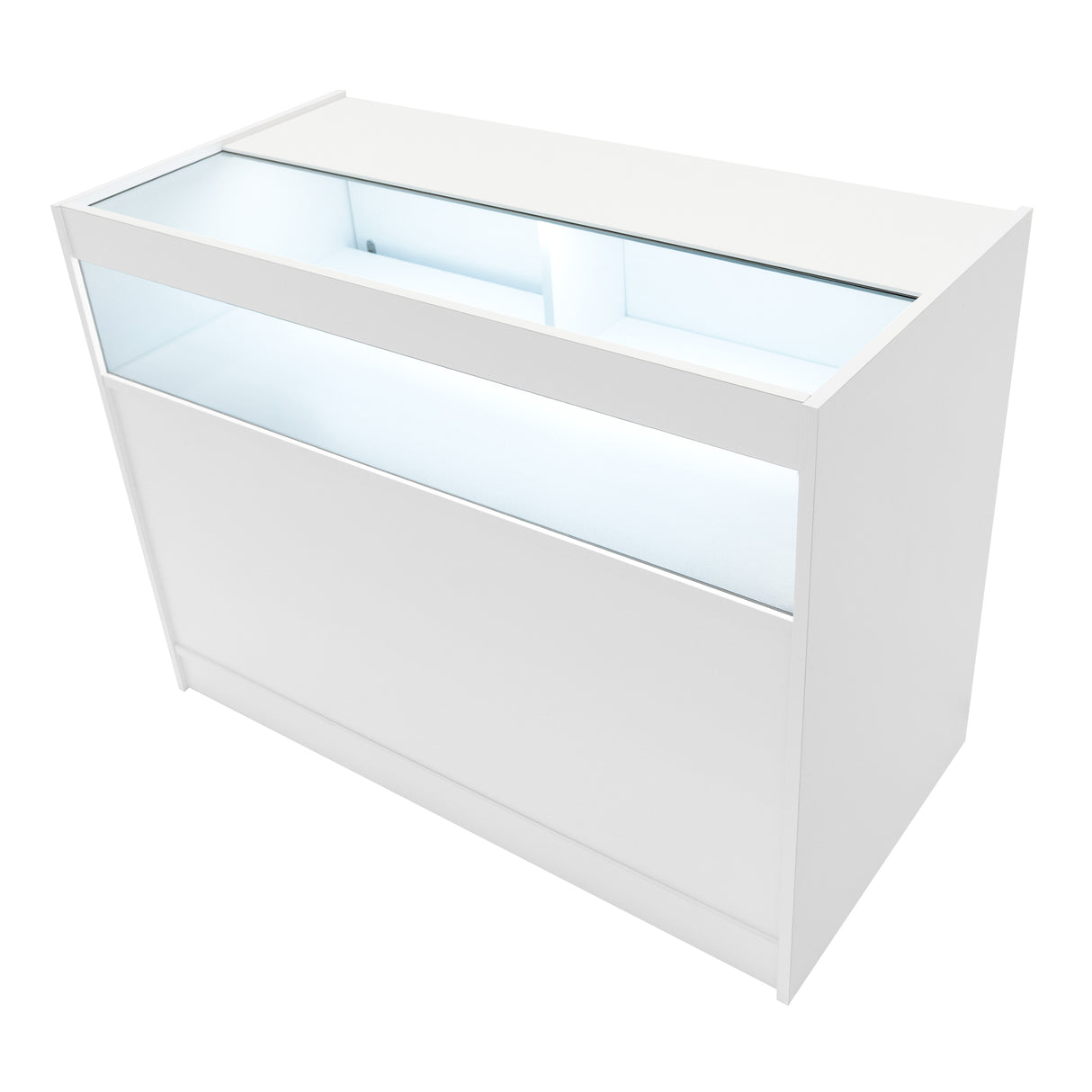 "SAGITTARIUS " Set med LED-belysta Butiksmoduler LM60 + 2xB1200 + TB60 – Vit