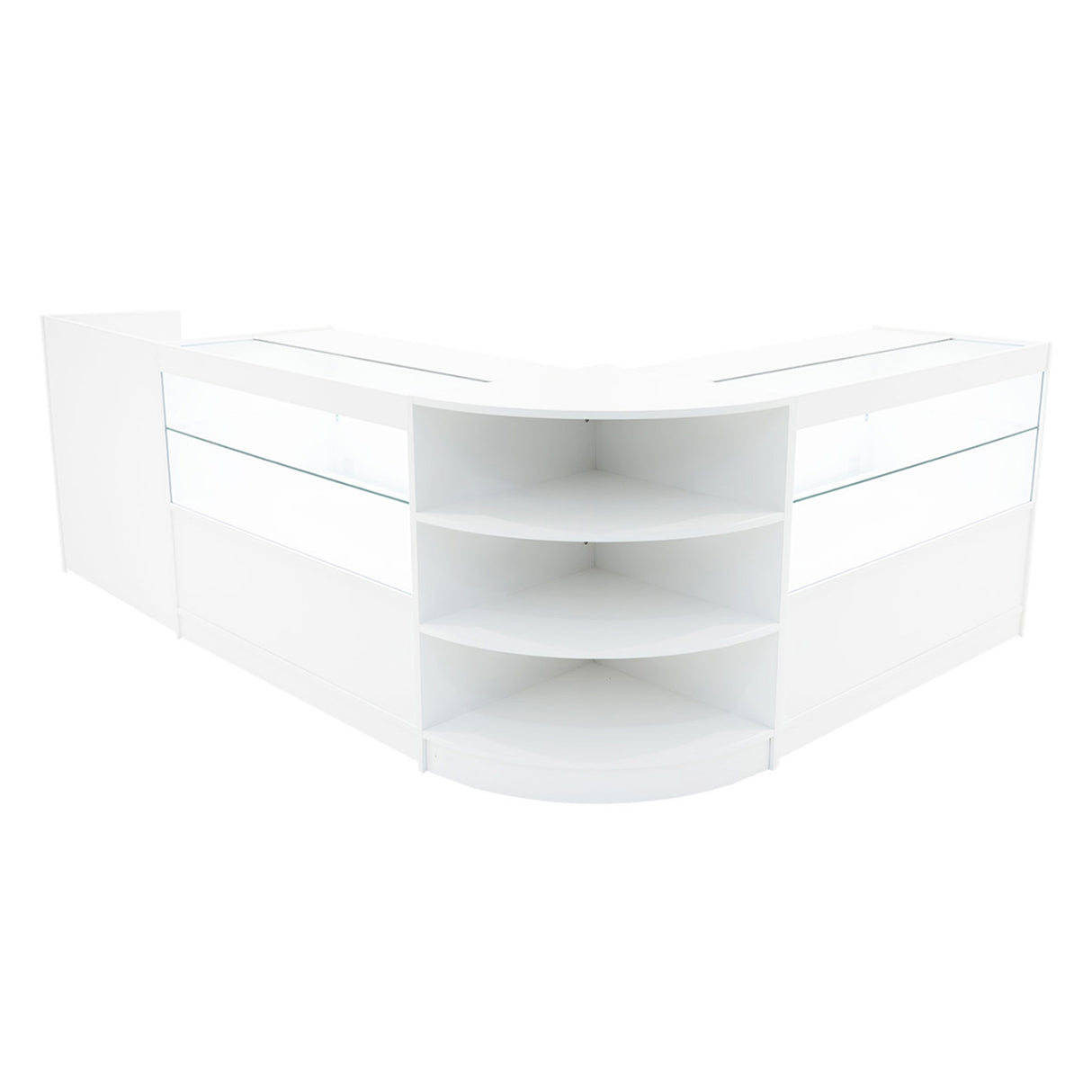 "ECLIPSE" Set med LED-belysta Butiksmoduler LM60 + 2xC1200 + TB60 – Vit