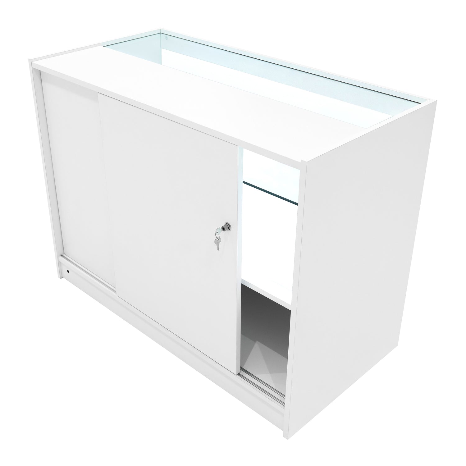 "ECLIPSE" Set med LED-belysta Butiksmoduler LM60 + 2xC1200 + TB60 – Vit