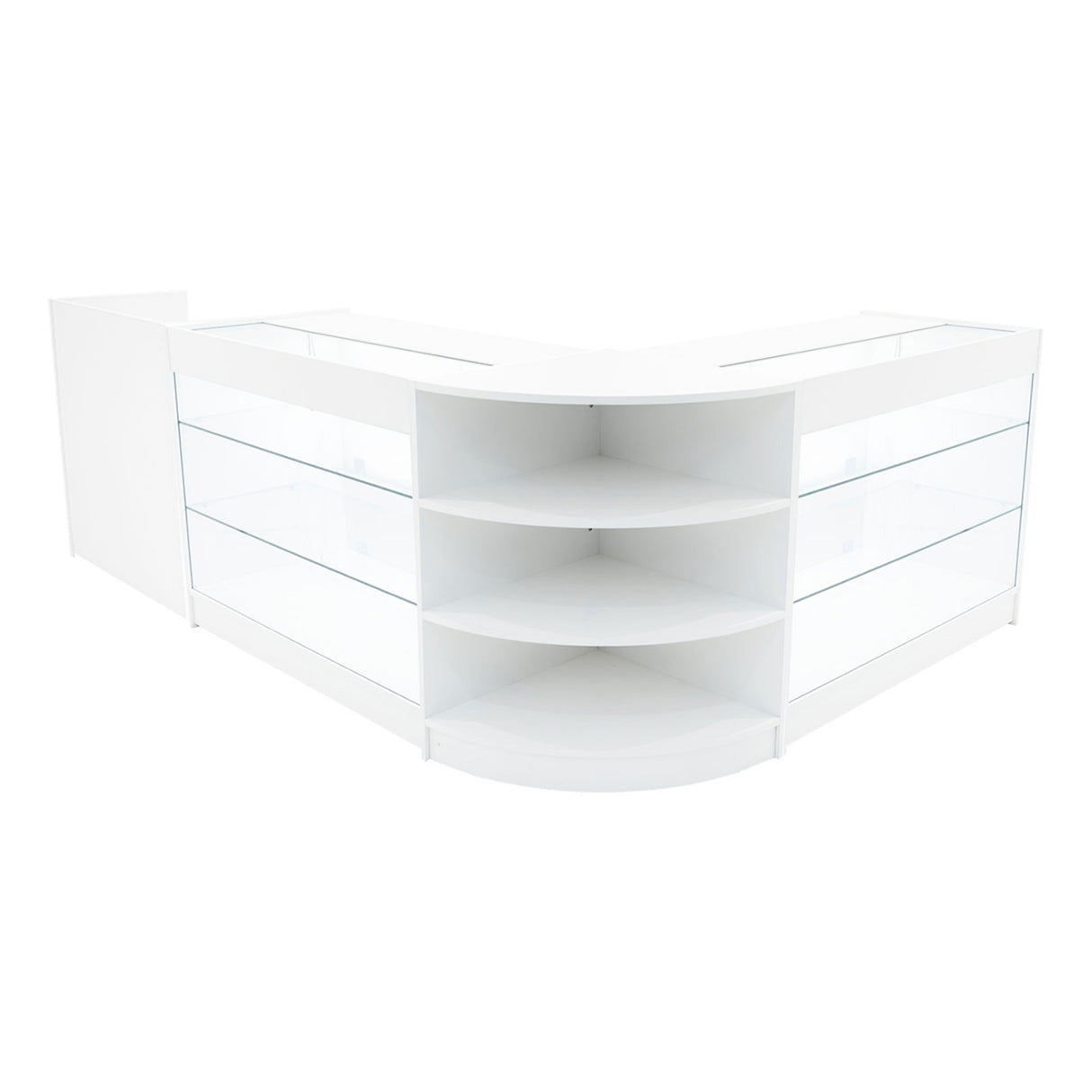 "ASTRO" Set med LED-belysta Butiksmoduler LM60 + 2xK1200 + TB60 – Vit