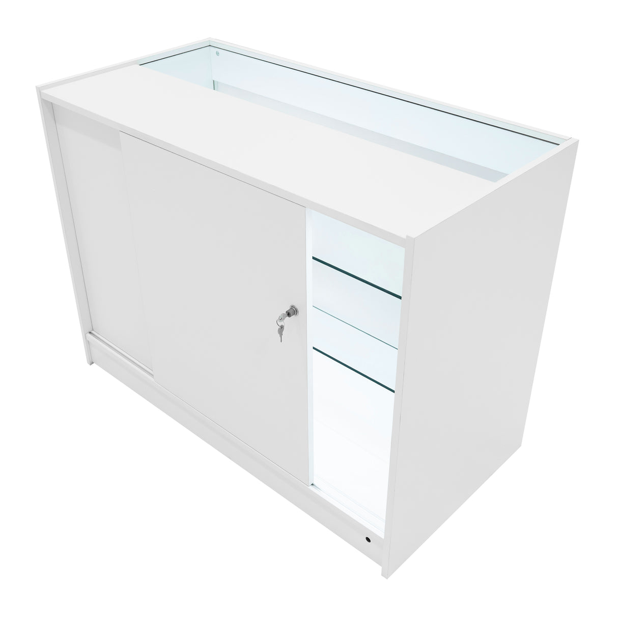 "ASTRO" Set med LED-belysta Butiksmoduler LM60 + 2xK1200 + TB60 – Vit