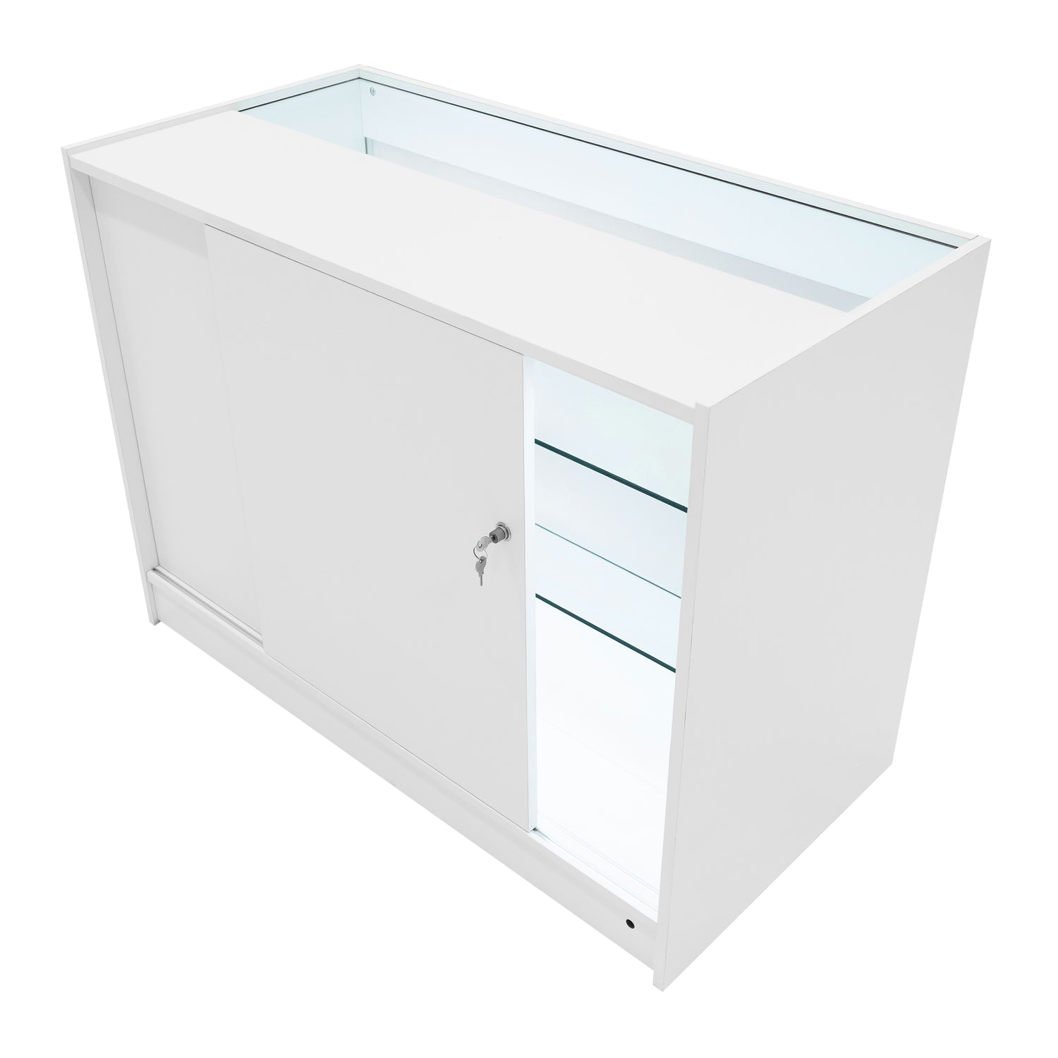 "ASTRO" Set med LED-belysta Butiksmoduler LM60 + 2xK1200 + TB60 – Vit