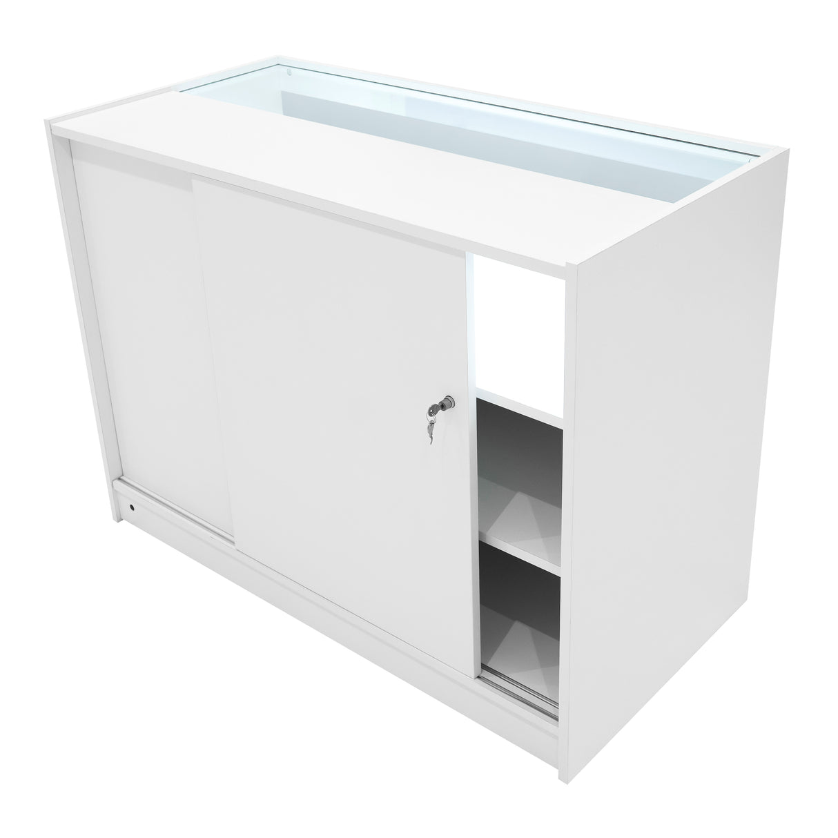 "EUROPA" Set med LED-belysta Butiksmoduler LM60 + B1200 + C1200 + TB60 – Vit