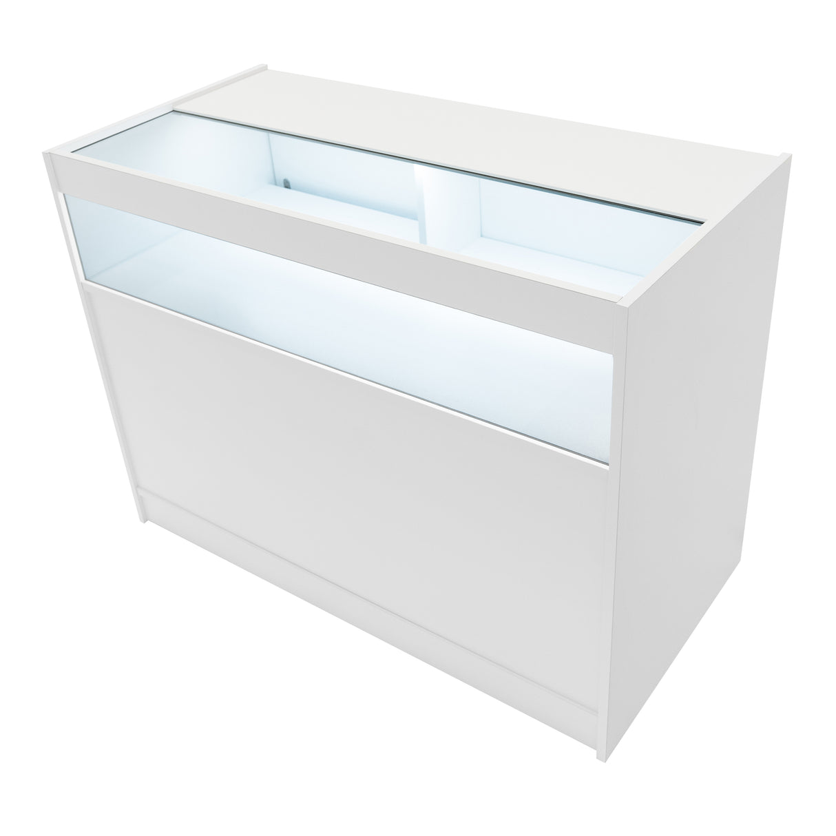 "EUROPA" Set med LED-belysta Butiksmoduler LM60 + B1200 + C1200 + TB60 – Vit