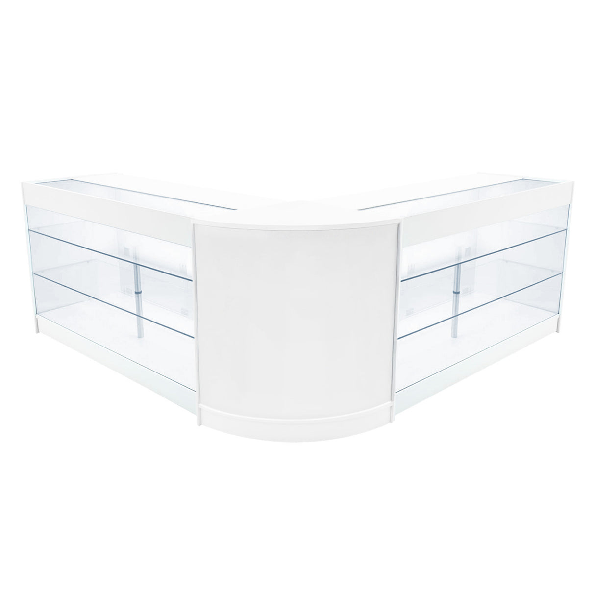 "HELIOS" Set med LED-belysta Butiksmoduler CM60+ 2x K1500 – Vit