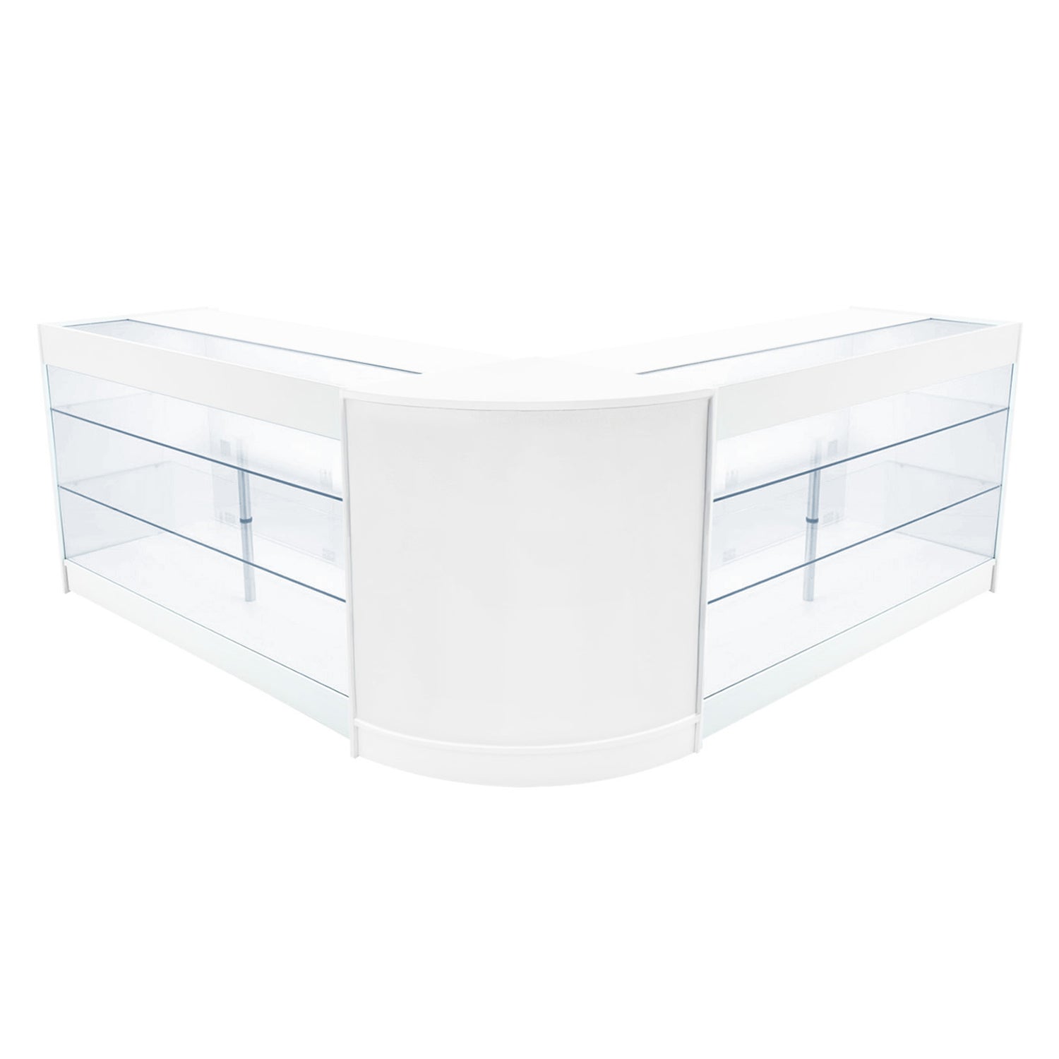 "HELIOS" Set med LED-belysta Butiksmoduler CM60+ 2x K1500 – Vit