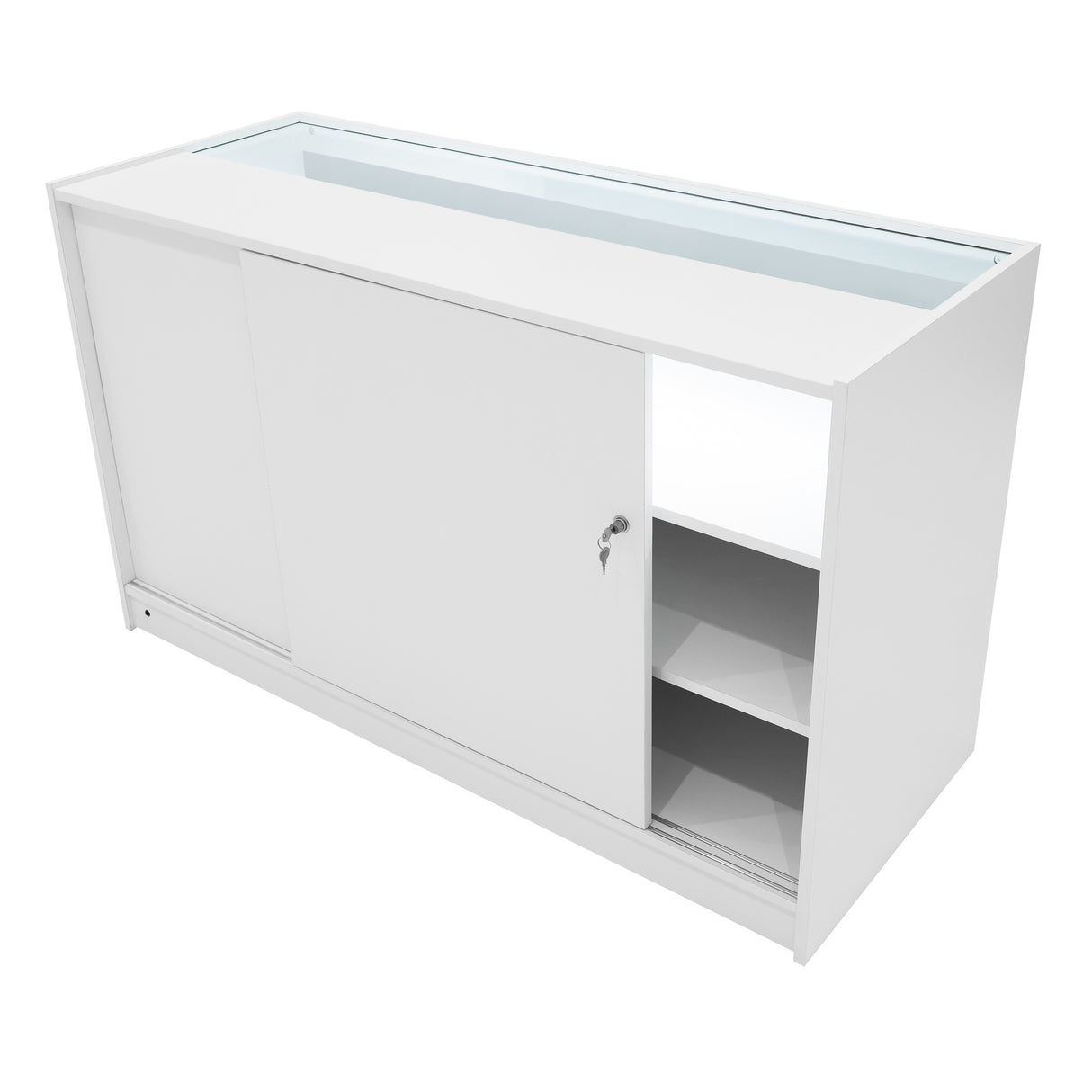 "HELIOS" Set med LED-belysta Butiksmoduler CM60+ 2x K1500 – Vit