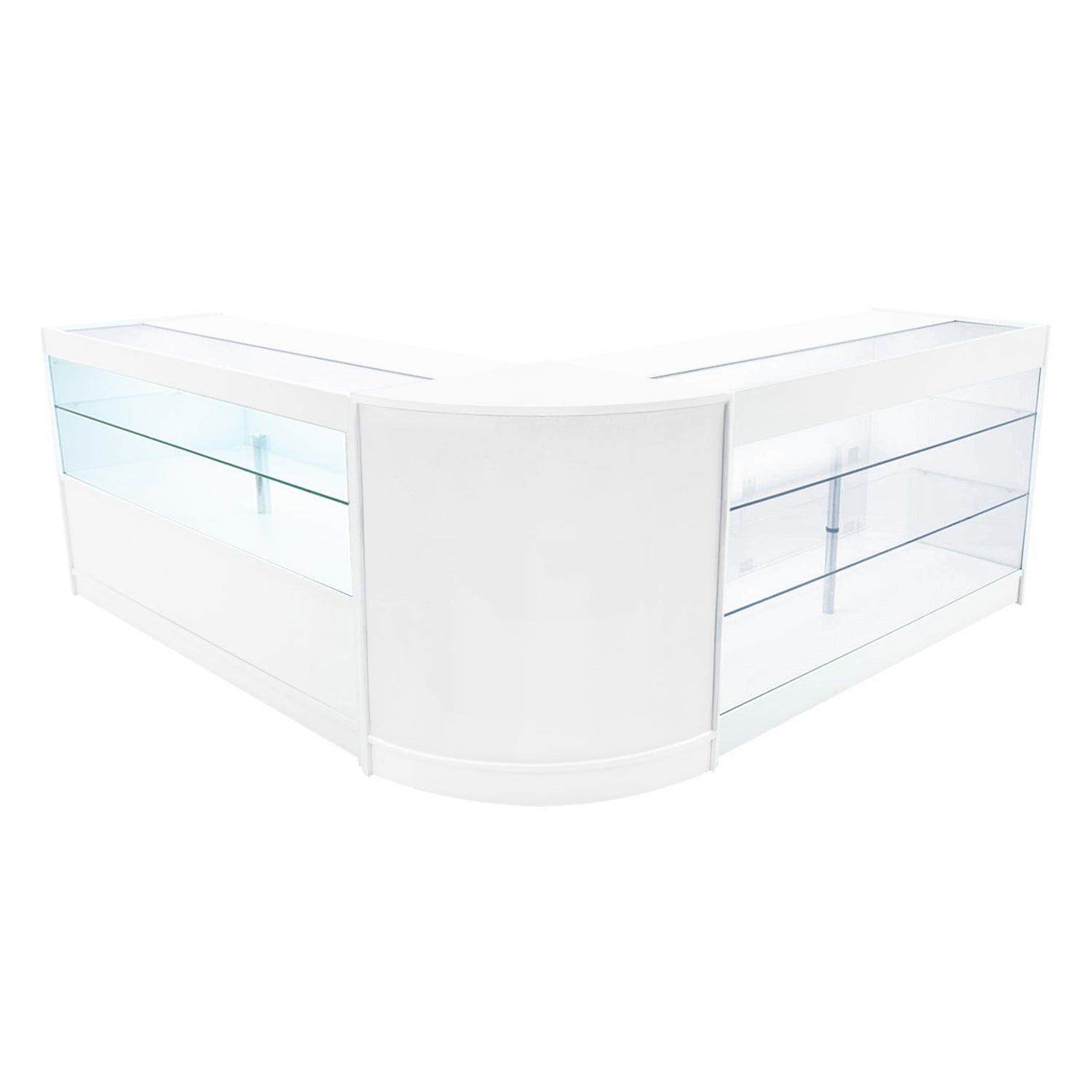 "HERA" Set med LED-belysta Butiksmoduler CM60+K1500+C1500 – Vit