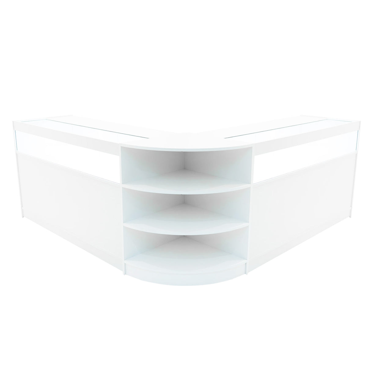 "THESEUS" Set med LED-belysta Butiksmoduler LM60+ 2x B1500 – Vit