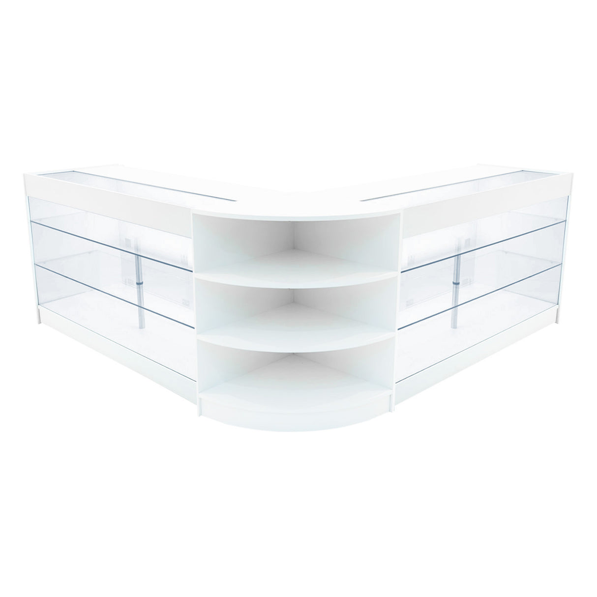 "APOLLO" Set med LED-belysta Butiksmoduler LM60+ 2x K1500 – Vit
