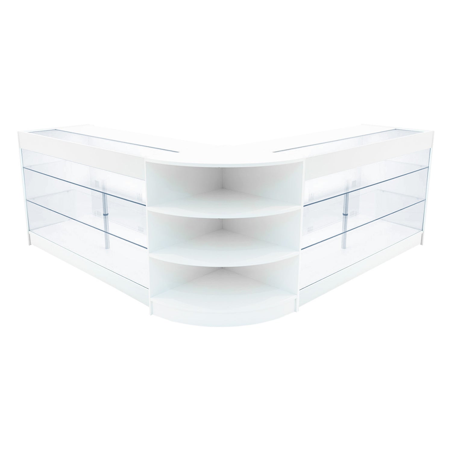 "APOLLO" Set med LED-belysta Butiksmoduler LM60+ 2x K1500 – Vit