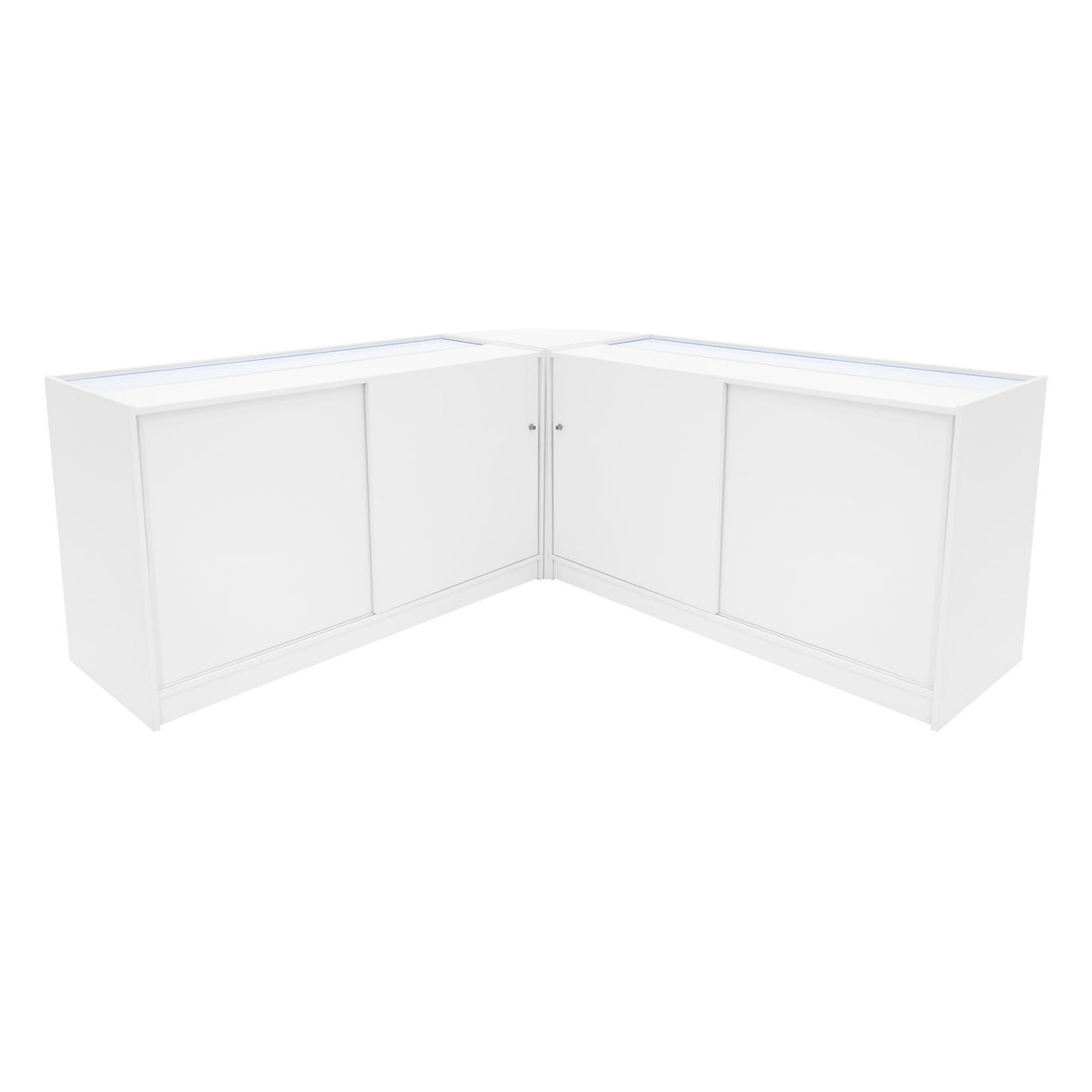 "APOLLO" Set med LED-belysta Butiksmoduler LM60+ 2x K1500 – Vit