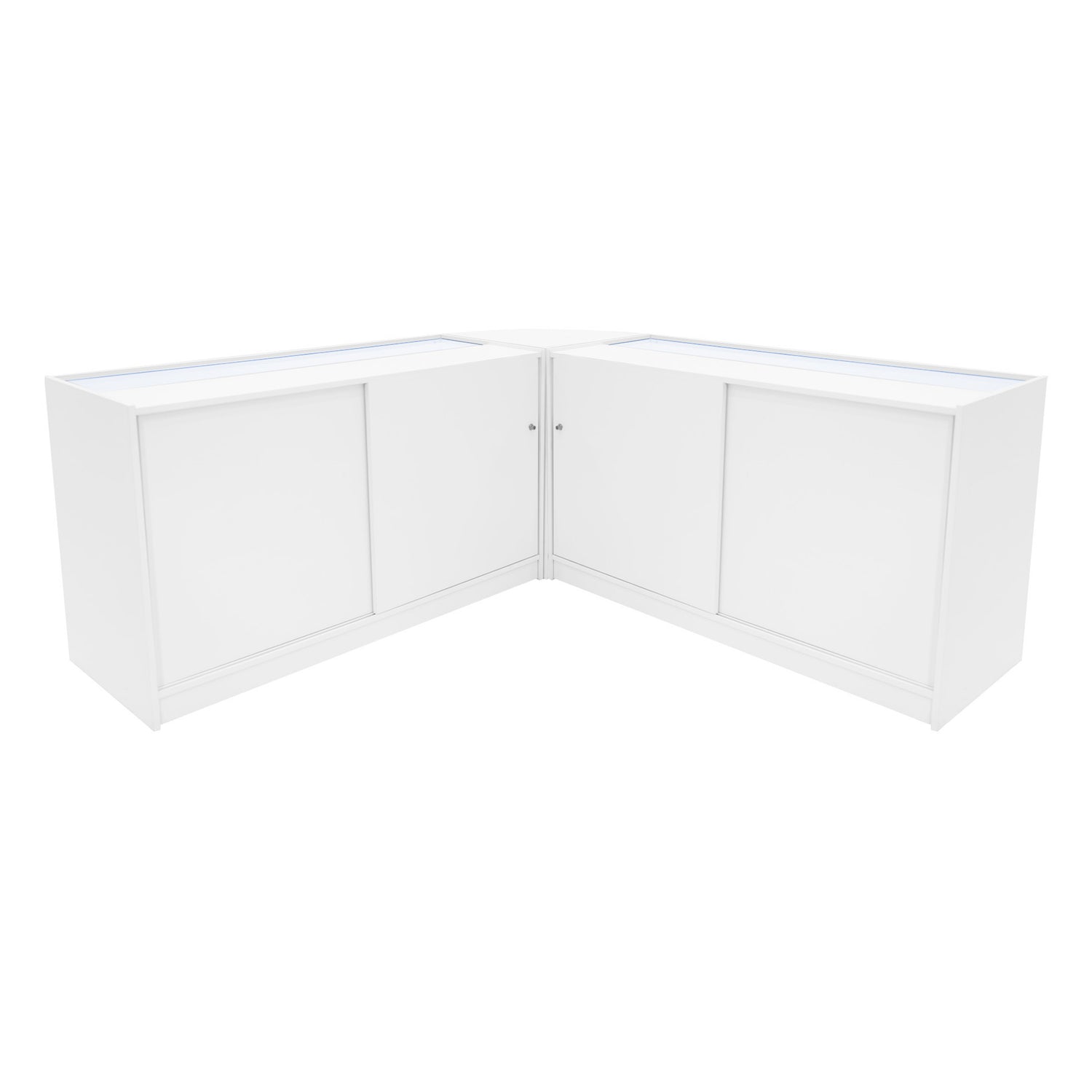 "APOLLO" Set med LED-belysta Butiksmoduler LM60+ 2x K1500 – Vit