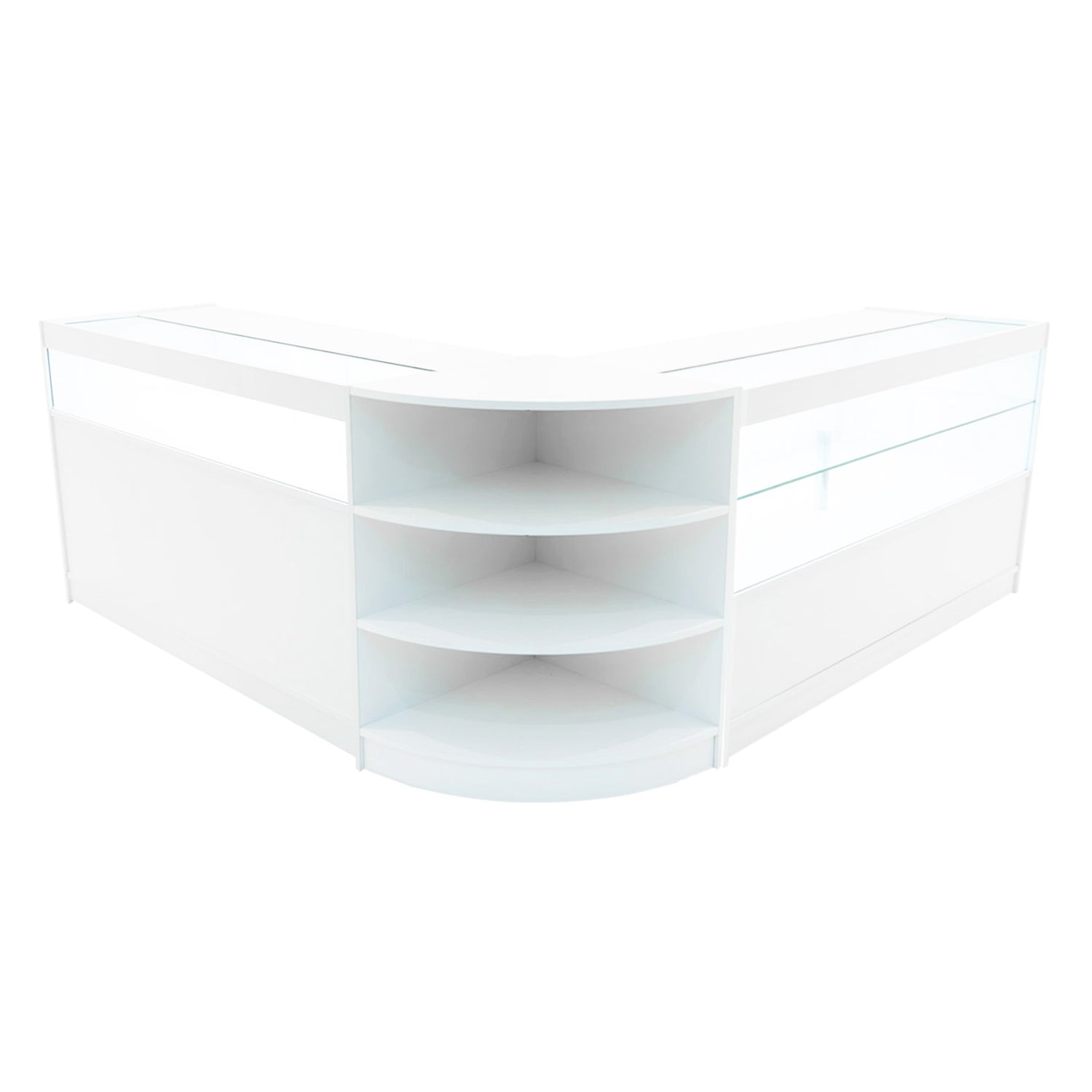 "HARMONIA" Set med LED-belysta Butiksmoduler LM60+B1500+C1500 – Vit