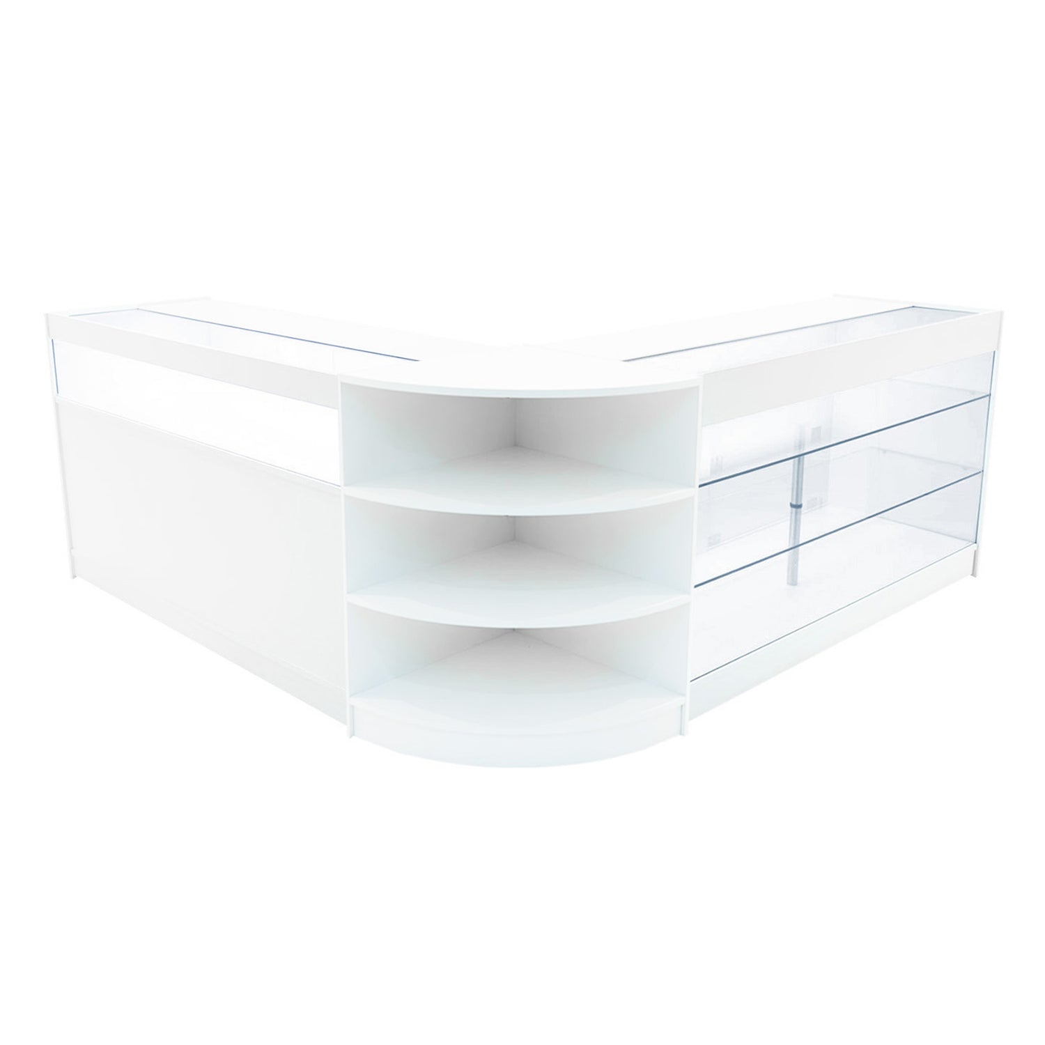 "DEMETER" Set med LED-belysta Butiksmoduler LM60+K1500+B1500 – Vit