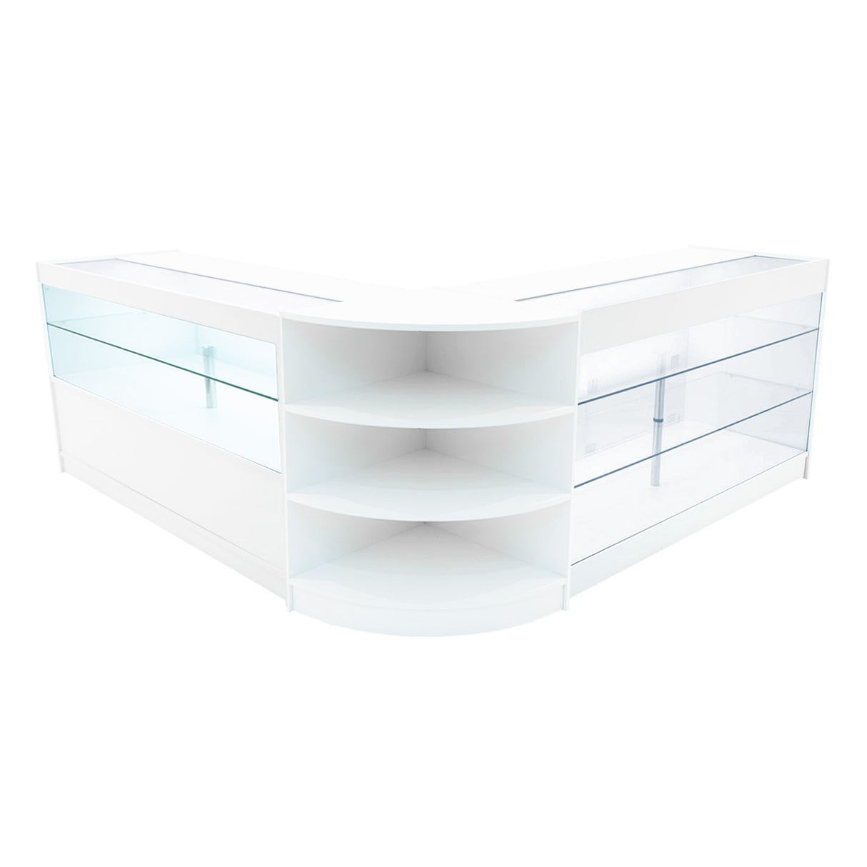 "CALLIOPE" Set med LED-belysta Butiksmoduler LM60+K1500+C1500 – Vit
