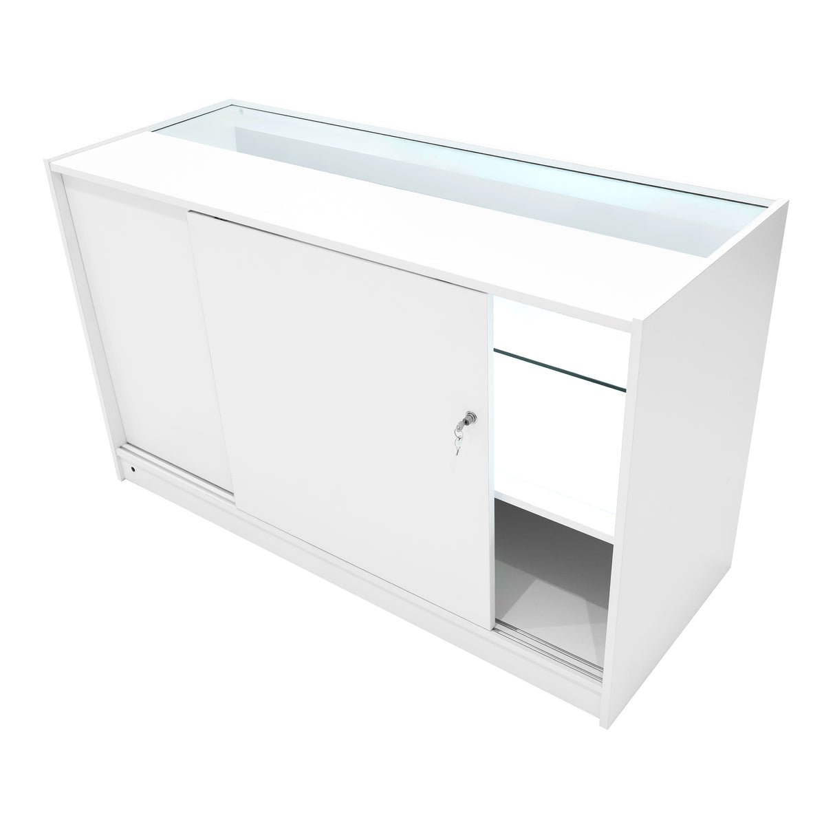 "ECLIPSE" Set med LED-belysta Butiksmoduler LM60 + 2xC1500 + TB60 – Vit