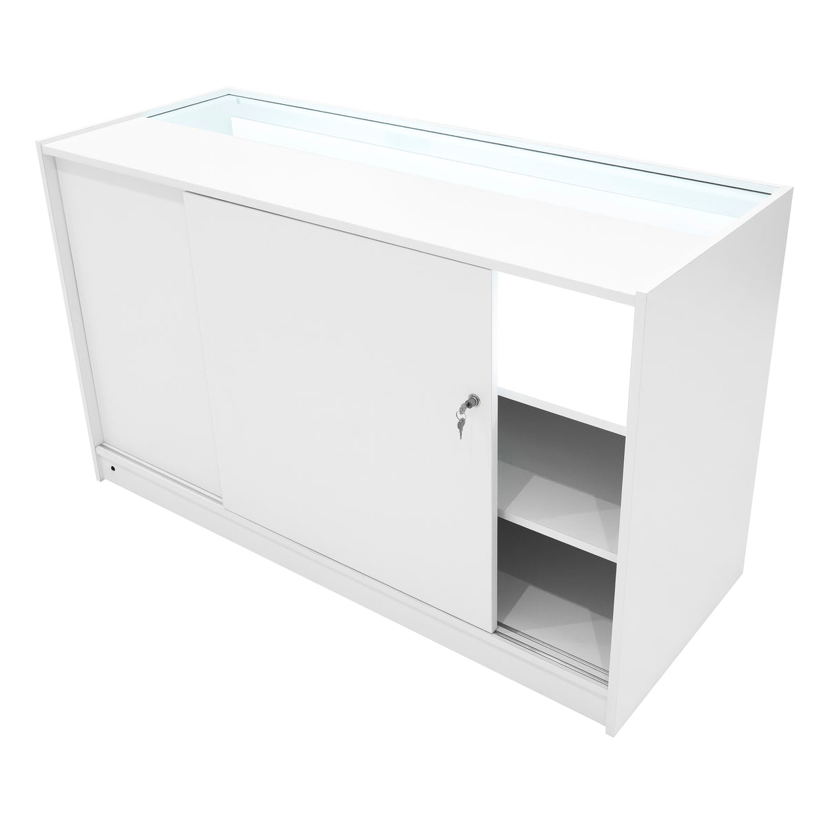 "HYPERION" Set med LED-belysta Butiksmoduler LM60 + B1500 + K1500 + TB60 – Vit