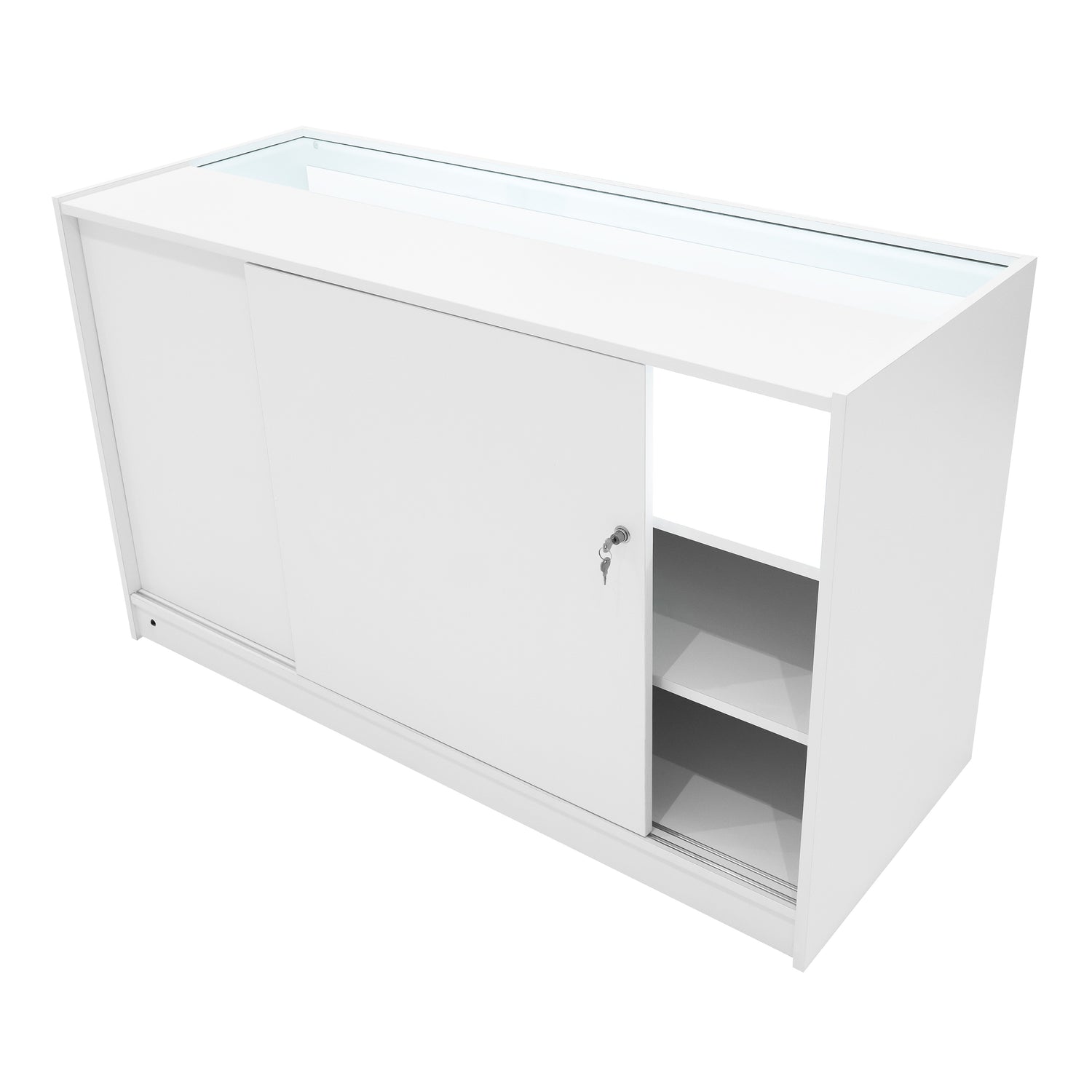 "THEIA" Set med LED-belysta Butiksmoduler LM60 + K1500 + C1500 + TB60 – Vit