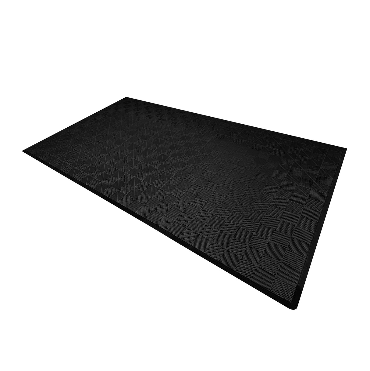 Polypropenplattor med ventilationskanaler (225enheter) och kanter - Svart
