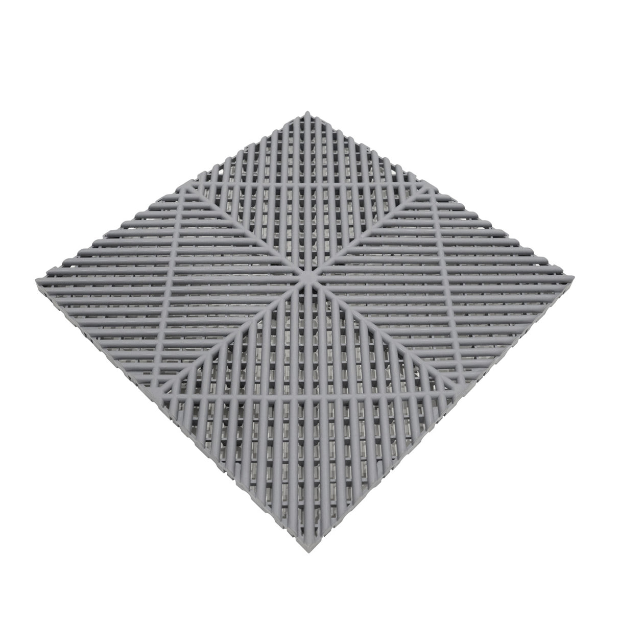Polypropenplattor med ventilationskanaler (225enheter) och kanter - Grå