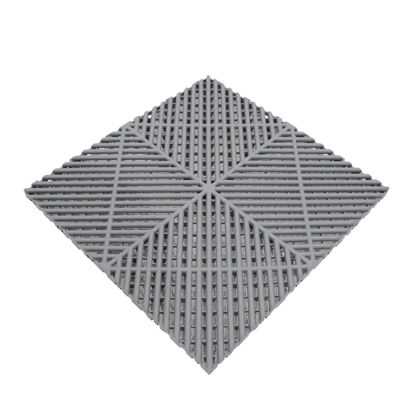 Polypropenplattor med ventilationskanaler (225enheter) och kanter - Grå