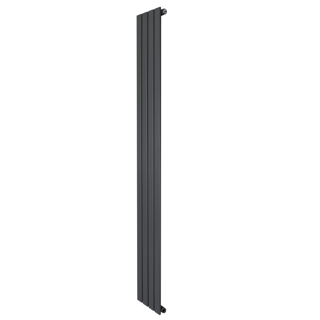 Platt enkelpelarradiator i antracitgrå, 1800 x 280 mm, med släta ytor och stilren design, perfekt för moderna hem