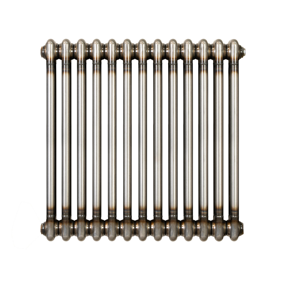 Traditionell 2-kolumnsradiator – 600 x 605 mm – Råmetall