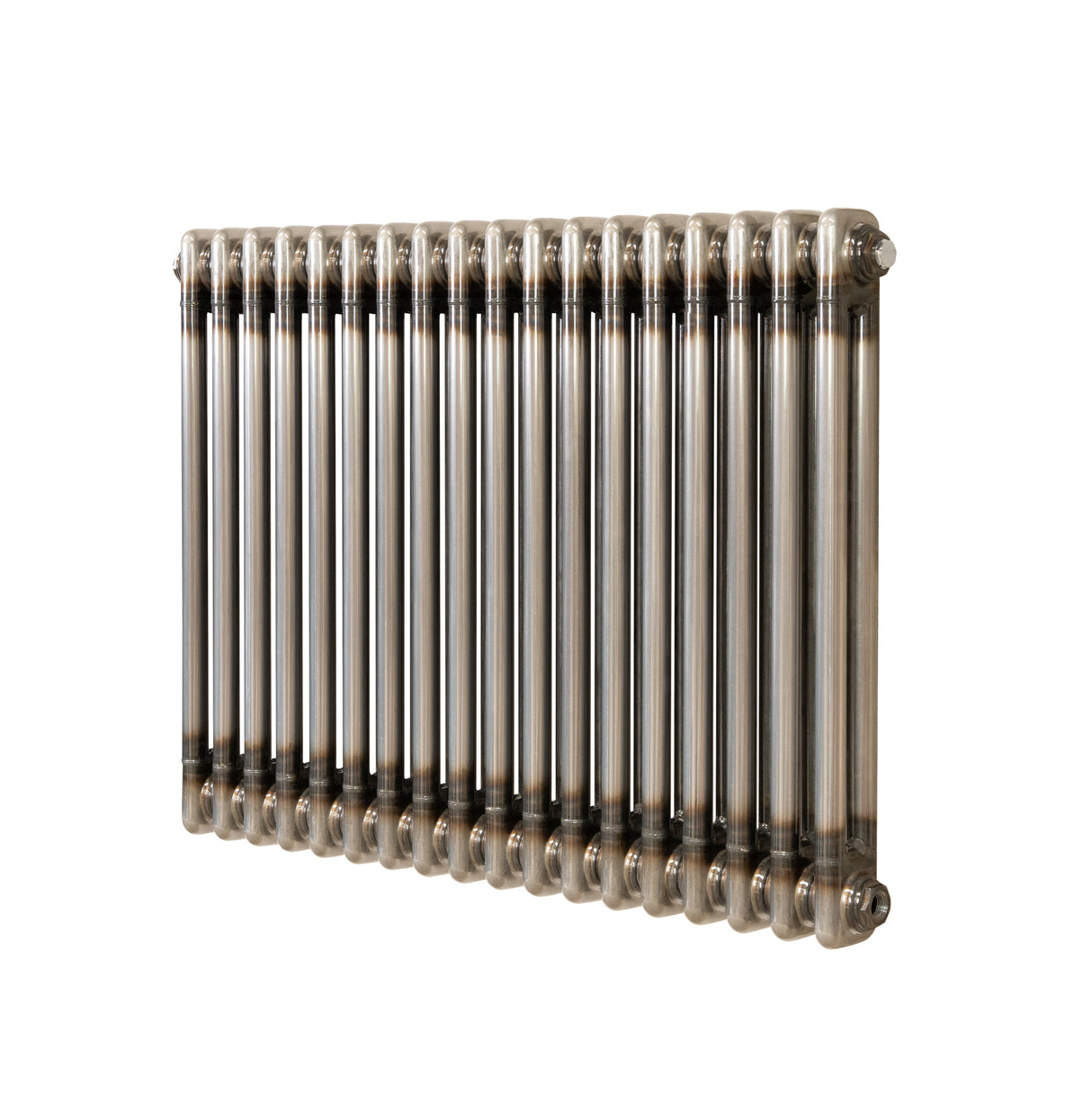 Traditionell 2-kolumnsradiator – 600 x 830 mm – Råmetall