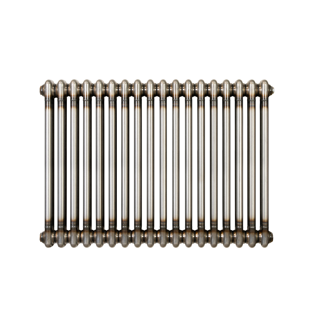 Traditionell 2-kolumnsradiator – 600 x 830 mm – Råmetall