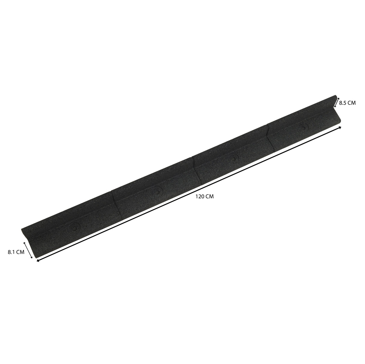 Flexibel gräskant 6 x 1,2 m – Svart