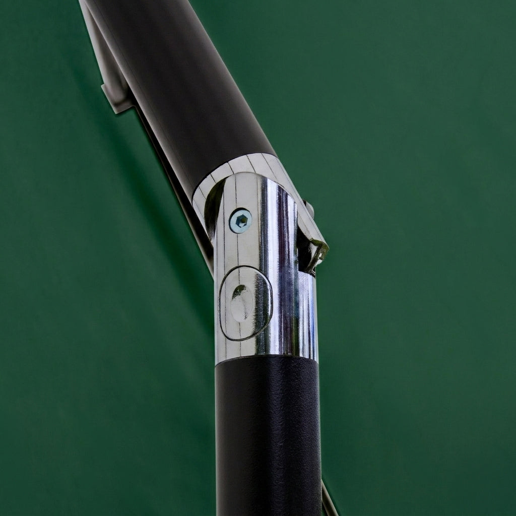 Lutbart LED-Parasoll 2,7 m med Fot – Grön