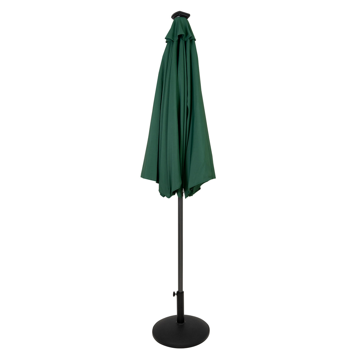 Lutbart LED-Parasoll 2,7 m med Fot – Grön