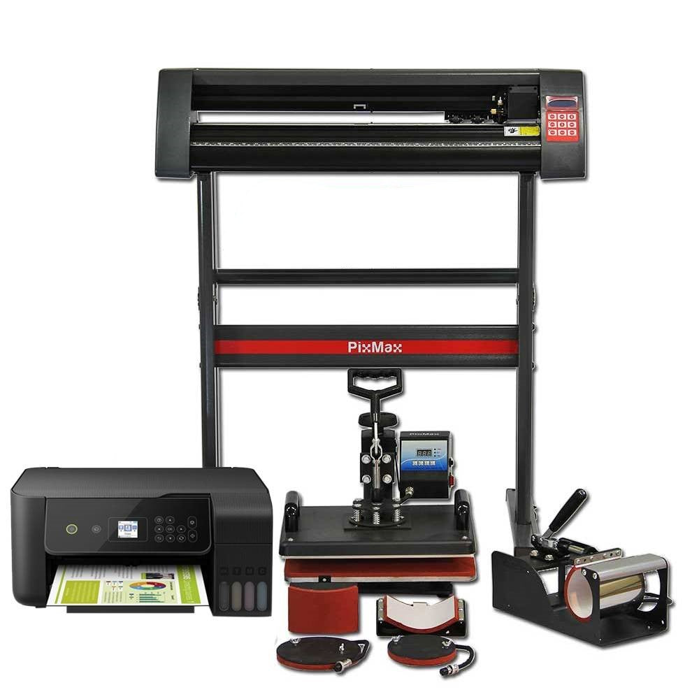 PixMax Da Vinci-kit 5 i 1 Värmepress, Skärplotter, Skrivare