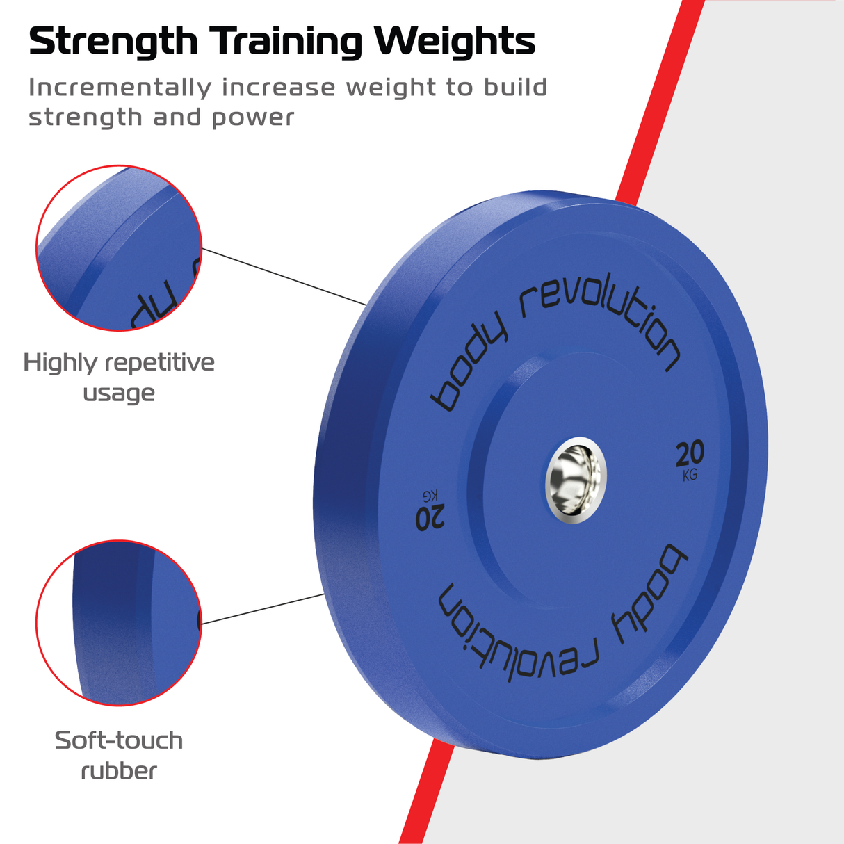 Vikt tallrik skiva 20 kg (x2)