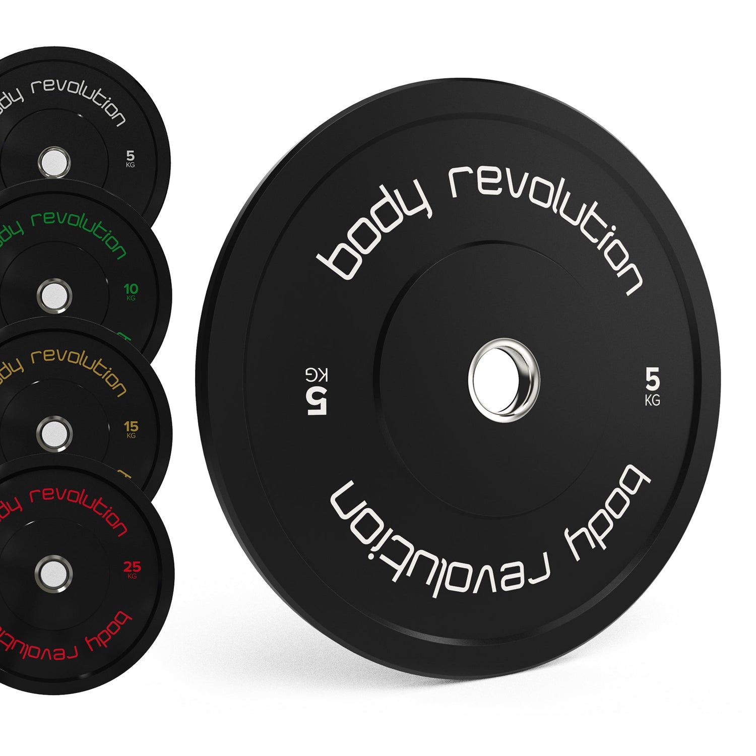 Body Revolution Olympiska Bumper Viktskivor (Svarta)