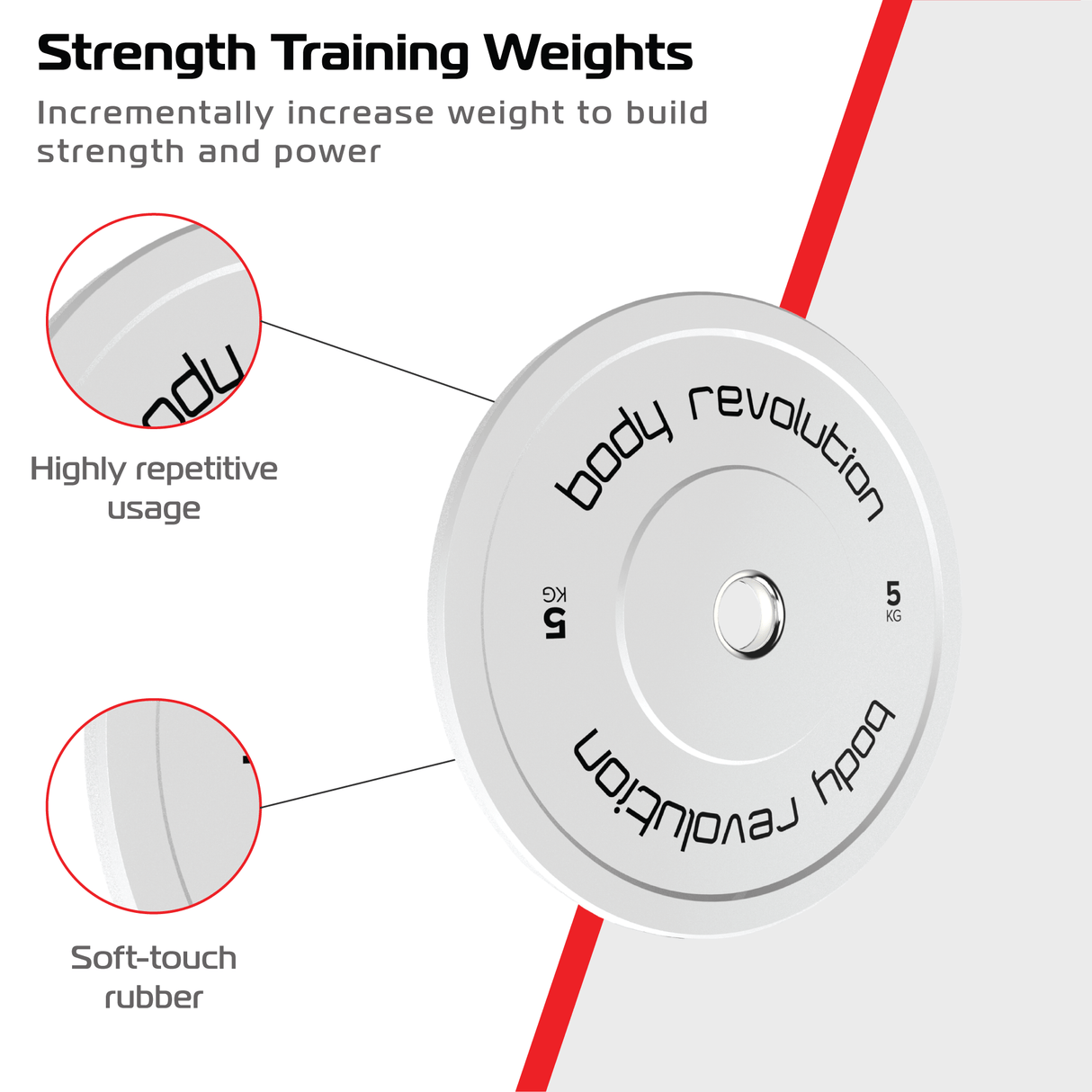 Body Revolution Olympiska Bumper Plates (Färg)
