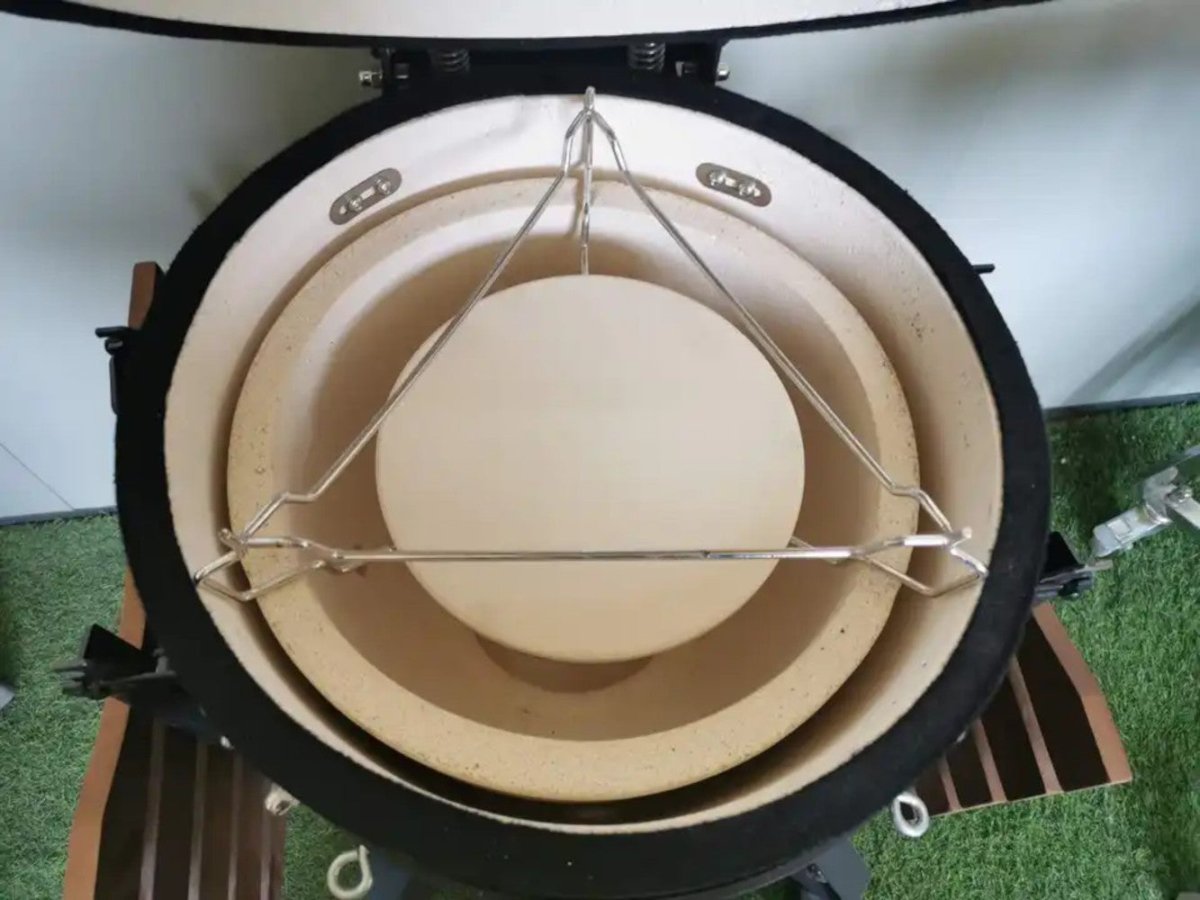 Fresh Grills 3 i 1 Pizzasten, Hiss och Värmesköld för Kamado BBQ Ugnar