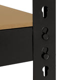 Q-Rax Svart Lagerhylla / Förvaringshylla - 160 cm (B) x 160 cm (H) x 60 cm (D)