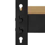 Q-Rax Svart Lagerhylla / Förvaringshylla - 160 cm (B) x 160 cm (H) x 60 cm (D)