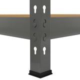 Q-Rax Grå Lagerhyllor / Förvaringshyllor - 160 cm (B) x 160 cm (H) x 60 cm (D)